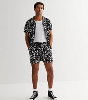 New Look Black Abstract Shorts